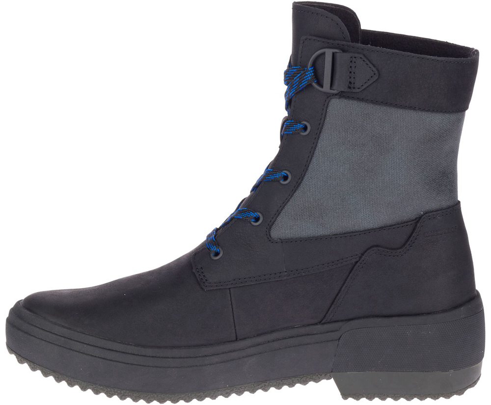 Botas Senhora - Merrell Haven Mid Lace Waterproof - Pretas - TGC142658